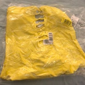 Yellow One Piece Bathing Suit